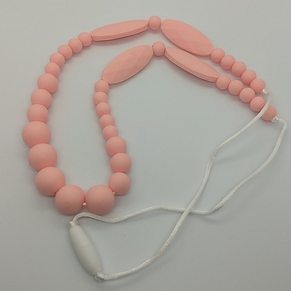 Marquise Flow (Pink Peony) Teething Necklace
